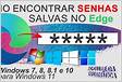 Como ver senhas salvas no Microsoft Edge